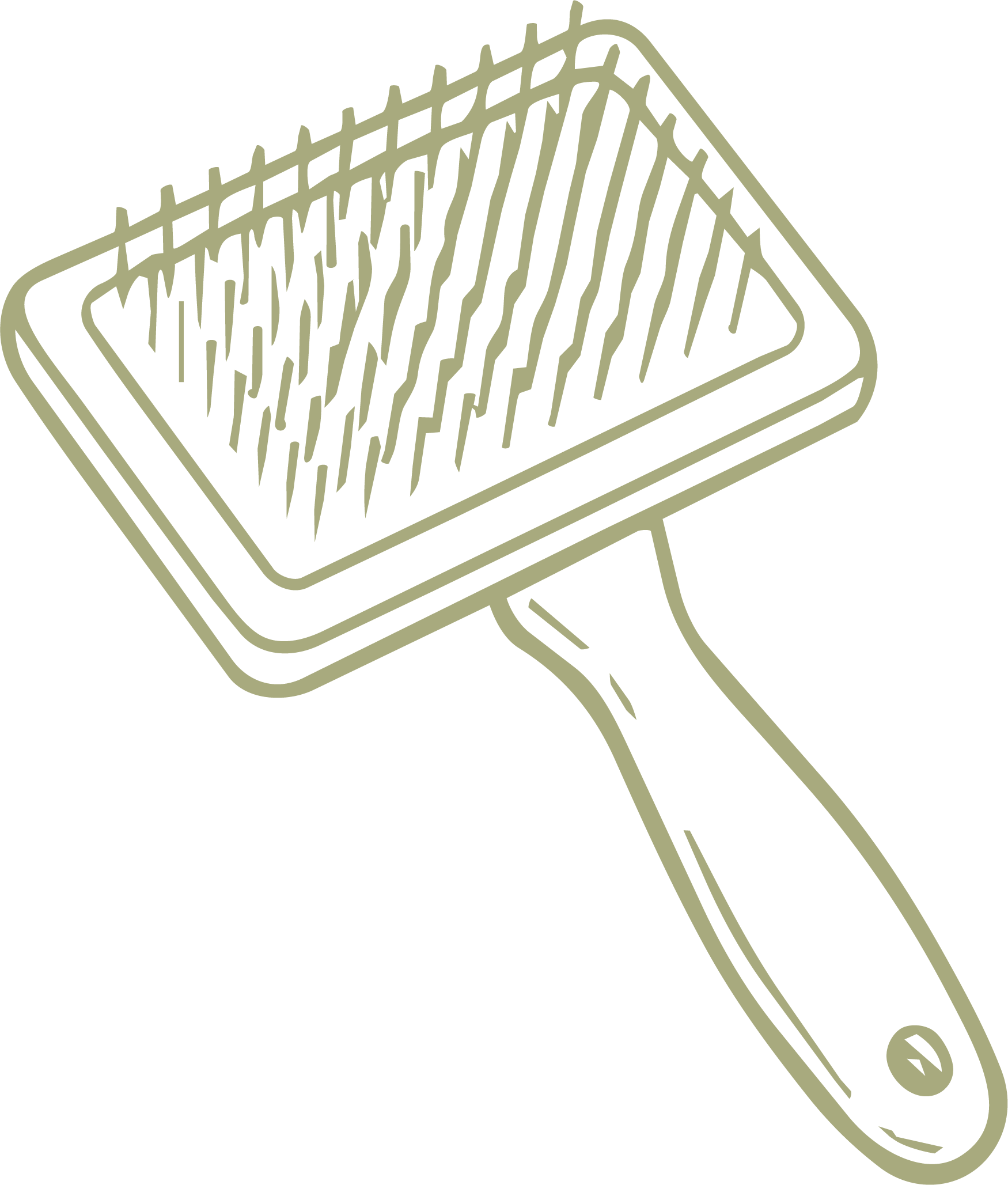 fur brush icon